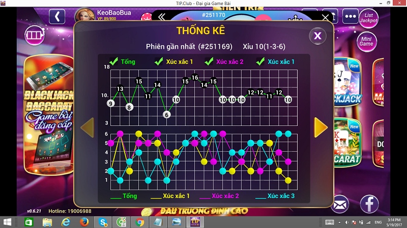 App tính xác suất tài xỉu