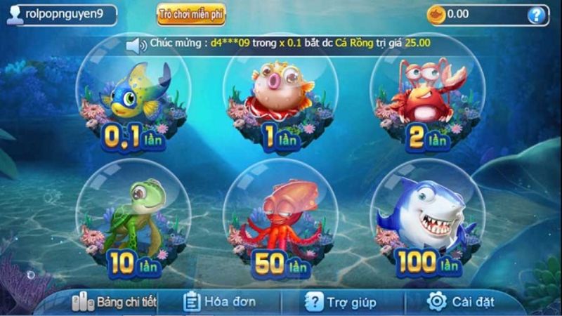 Bắn cá đổi thưởng là game giải trí trực tuyến có thưởng hấp dẫn