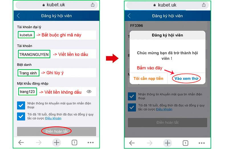 Các bước đăng ký đại lý Kubet