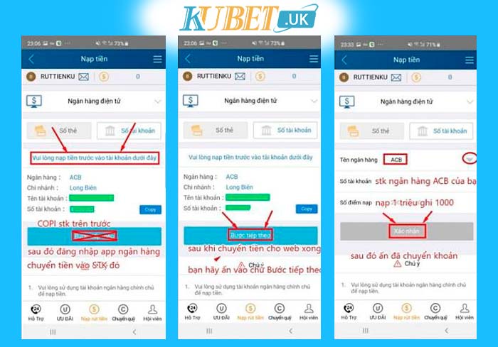 Nạp tiền Kubet