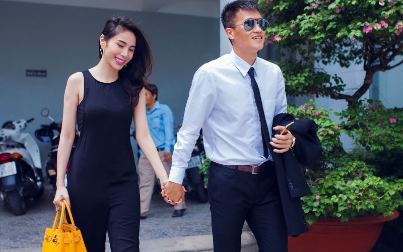 Vợ chồng Công Vinh - Thuỷ Tiên
